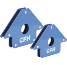 Deux équerres magnétiques de soudure bleues