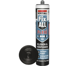 Cartouche de mastic Soudal Fix ALL Flexi avec mastic noir