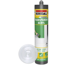 Cartouche de mastic acrylique transparent Soudal