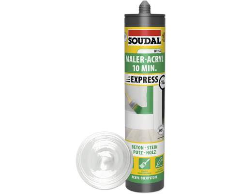 Cartouche de mastic acrylique express pour peintre Soudal