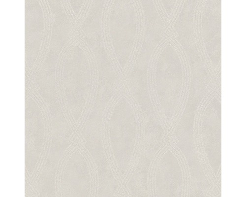 Papier peint intissé 84860 Memento Graphique grège Papier peint avec motif géométrique