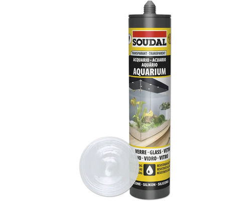 Soudal Aquarium Silikon transparent 290 ml Soudal Aquarium Silikon Kartusche