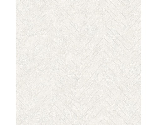 Papier peint intissé 84889 Memento Structure grège Papier peint à motif zigzag