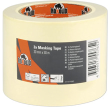 Roxolid Malerkreppband dreifach, 30 mm x 50 m