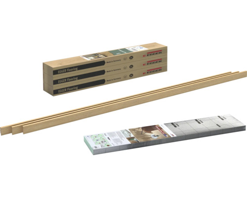Sol stratifié Egger, plinthes et isolation phonique