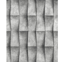 Papier peint relief gris aspect béton