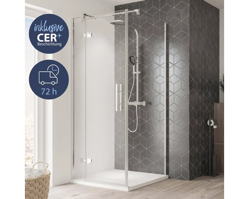Cabine de douche avec revêtement CER plus et délai de livraison de 72 heures