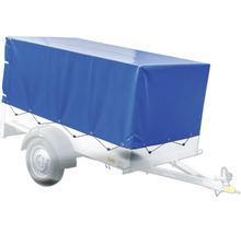 Remorque avec bâche pour protéger le chargement