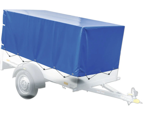 Remorque avec bâche pour protéger le chargement