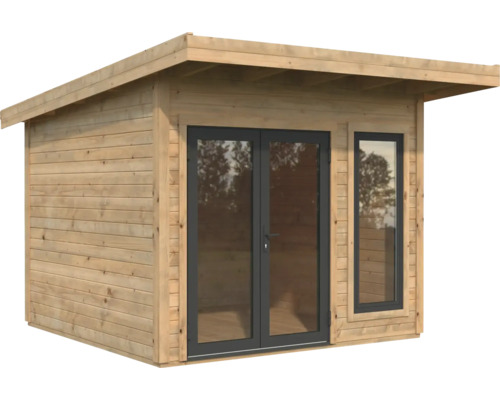 Abri de jardin en bois avec double porte et fenêtre