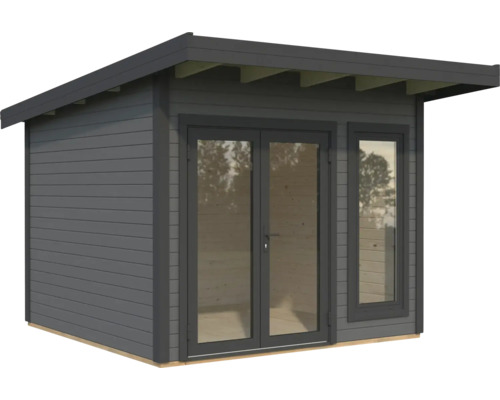 Modernes Gartenhaus mit Doppeltür und Fenster