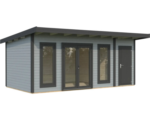 Gartenhaus mit Fenstern und Tür