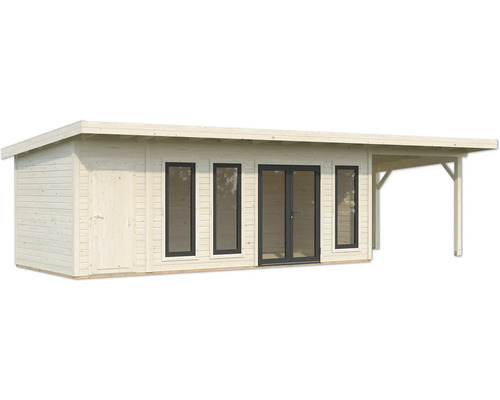 Abri de jardin en bois avec annexe