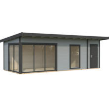 Gartenhaus mit Fenster, Schiebetür und Tür