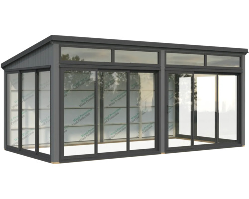 Veranda mit Schiebetüren und Fenstern