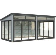 Gartenhaus mit Schiebetüren und Fenstern für den Aussenbereich