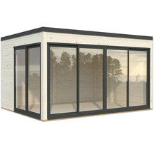 Abri de jardin avec portes coulissantes