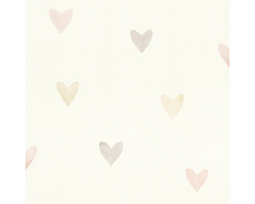 Papier peint avec motif de coeurs