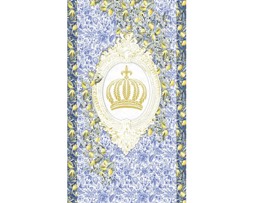 Papier décoratif avec motif de couronne et motif floral