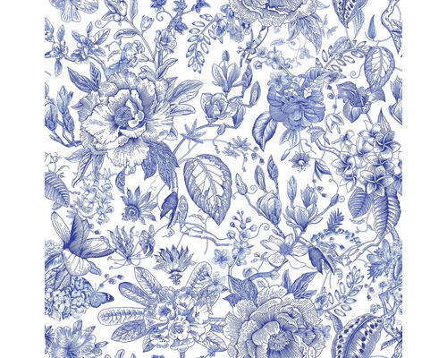 Motif floral avec fleurs et feuilles