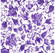 Motif floral décoratif avec fleurs et vrilles