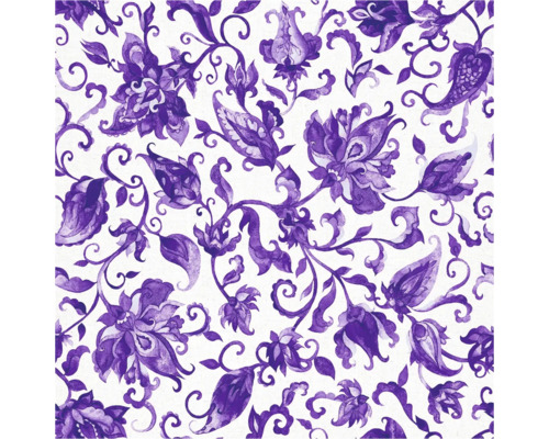 Motif floral décoratif avec fleurs et vrilles