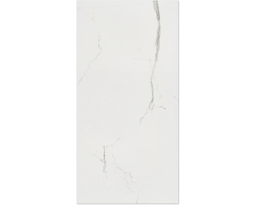 Carreau blanc aspect marbre