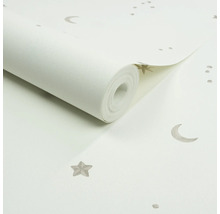 Rouleau de papier peint avec motifs de lune et d'étoiles