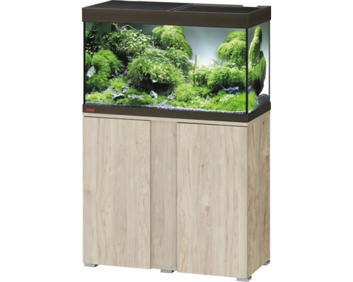 Aquariumkombination mit Unterschrank und Pflanzen