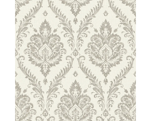 Papier peint avec motif floral damassé