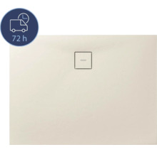 Beige Duschwanne mit Ablaufgarnitur