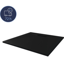 Receveur de douche noir avec écoulement