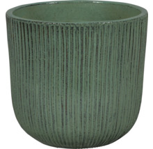 Pot de fleurs décoratif avec rainures verticales