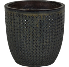 Pot de fleurs en céramique avec surface structurée