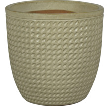 Pot de fleurs en céramique avec surface structurée