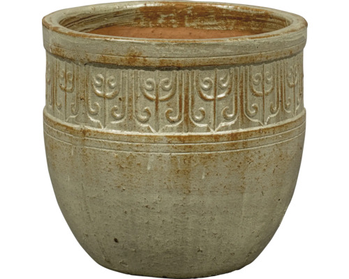 Pot de fleurs à motifs