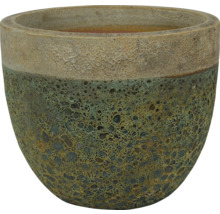 Pot de fleurs avec surface structurée