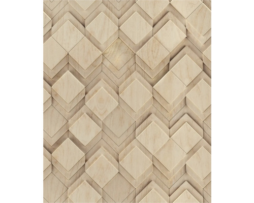 Panneaux muraux en bois avec motif losanges