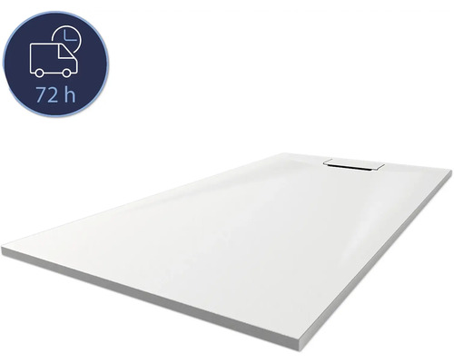 Receveur de douche BREUER Lite-Line Express Q72 90 x 140 x 2.6 cm blanc structuré mat 1417011000186 Receveur de douche