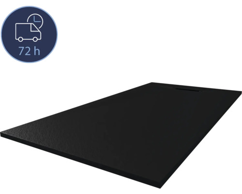Receveur de douche BREUER Lite-Line Express Q72 80 x 120 x 2.6 cm anthracite structuré mat 1417071000022 Receveur de douche noir avec délai de livraison de 72 heures