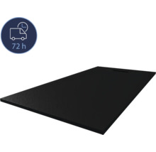 Receveur de douche noir avec indication du délai de livraison de 72 heures