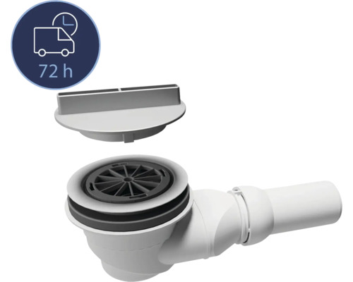Bonde de vidange pour receveur de douche BREUER Express Q72 pour Lite-Line évacuation horizontale 1418000000099 Garniture de vidange avec bouchon pour lavabo, délai de livraison 72 heures