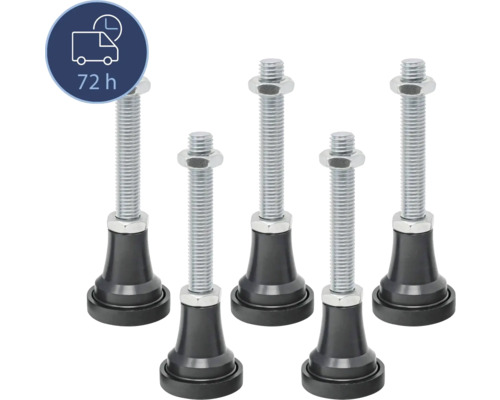Duschwannenfüße BREUER Express Q72 für Duschwannen 6 Stck 1414000549099 Fünf Möbelfüße mit Gewinde und Mutter