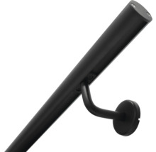 Schwarzer Handlauf für Treppen