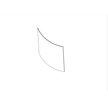 Gebogenes Duschwandelement