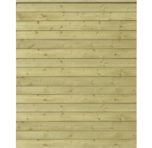Façade en bois avec planches horizontales