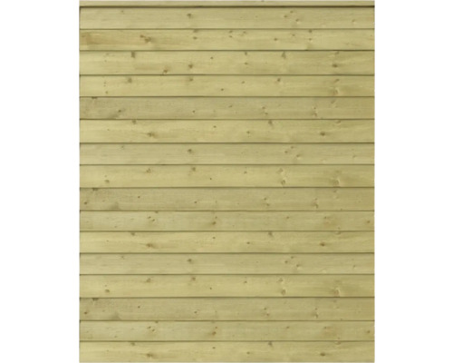 Façade en bois avec planches horizontales