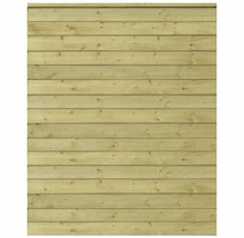 Clôture en bois avec planches horizontales