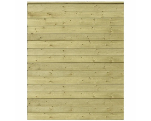 Clôture en bois avec planches horizontales