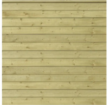 Façade en bois avec planches horizontales